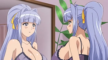 Japanese animation featuring big boobs and blowjob in a risqué scene